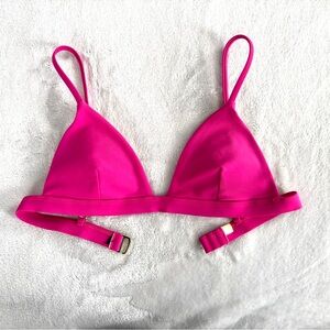 Summersalt The Triangle Bikini Top magenta pink swimsuit size 2 clasp clip